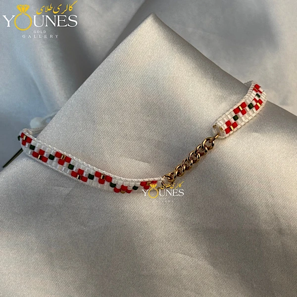 تصویر دوم دستبند میوکی کارتیر طلا سفید قرمز